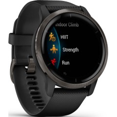 Garmin Venu 2 45 mm Sort Sportsur - Den Perfekte Træningspartner med Avancerede Funktionen