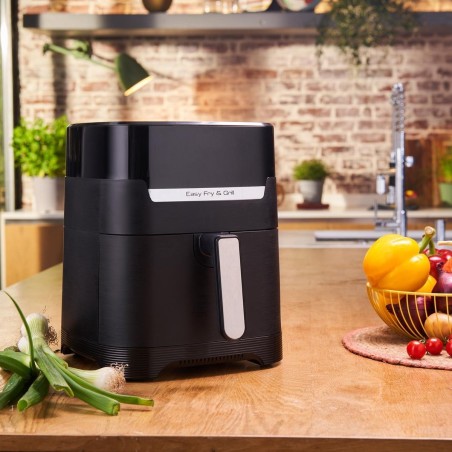 Tefal Easy Fry Grill EY505815 Varmluftsristergrill 14kW - Sort | Effektiv og Sund Madlavning!