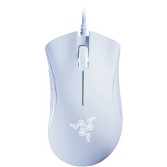 Razer DeathAdder Essential Optisk Mus - Kabling Hvid | Perfekt Præcision og Komfort!