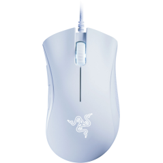 Razer DeathAdder Essential Optisk Mus - Kabling Hvid | Perfekt Præcision og Komfort!