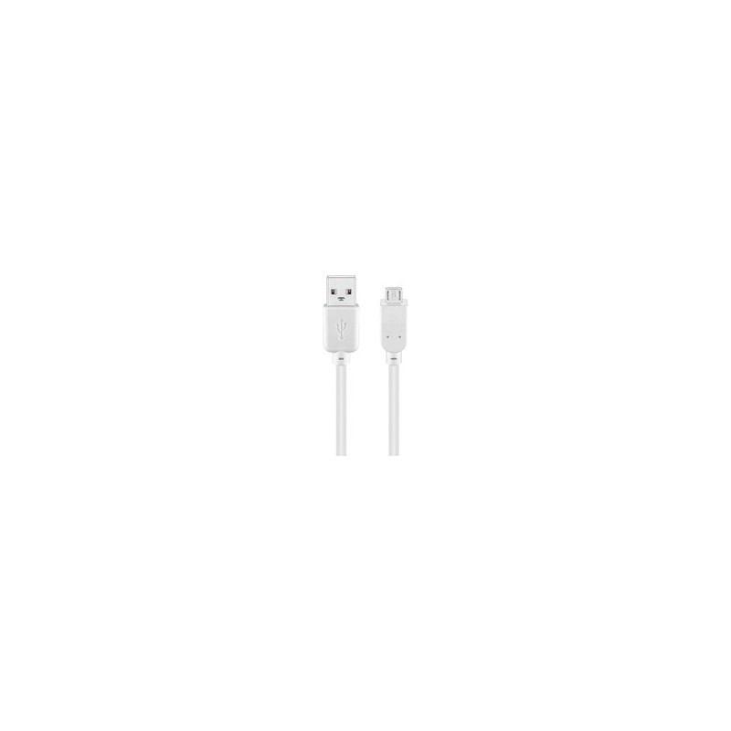 goobay USB-kabel 1m Hvid goobay USB-kabel 1m Hvid