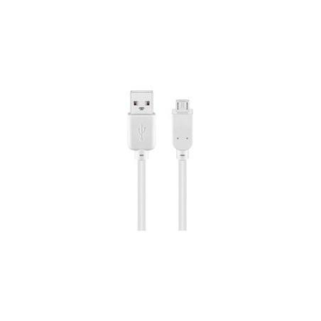 Goobay USB 2.0 Kabel 1m - Hvid | Hurtig Dataoverførsel og Holdbar Kvalitet - Varenummer: 4040849961939