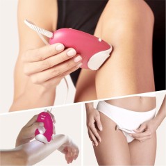 BRUNO Hindbrpinkhvid Epilator 3-420 - Effektiv hårfjerning til silkeagtig glat hud!