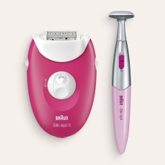 BRUNO Hindbrpinkhvid Epilator 3-420 - Effektiv hårfjerning til silkeagtig glat hud!