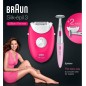 BRAUN Hindbærpink/hvid Epilator 3-420 BRAUN Hindbærpink/hvid Epilator 3-420
