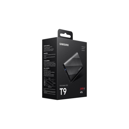 Samsung T9 Solid State-Drev MU-PG4T0B 4TB - Hurtig, Pålidelig og Effektiv Opbevaring med USB 32 Gen 2x2