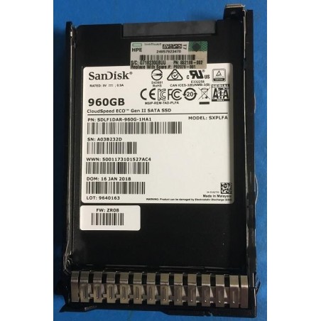 Hewlett Packard Enterprise DRV SSD 960GB SFF SATA - Hurtig & Pålidelig Lagring til Din Virksomhed!