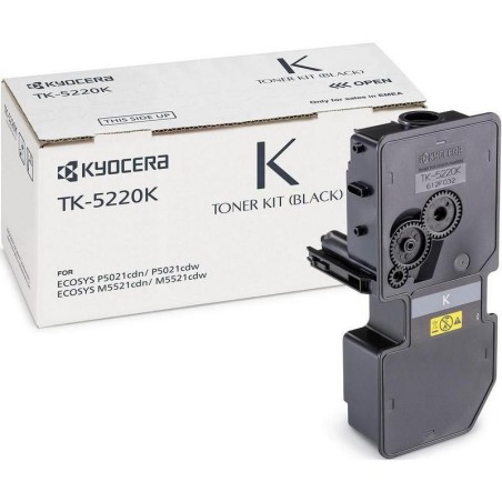 Køb Kyocera TK 5220K Sort Toner - 1200 Sider, Kvalitet og Holdbarhed - Varenummer: 632983037164