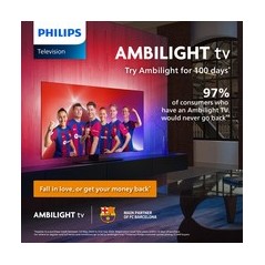 Philips 43PUS8309 43" 4K UHD TV - Mat sort, Fantastisk Billedkvalitet & Elegant Design - Varenummer: 8718863040799