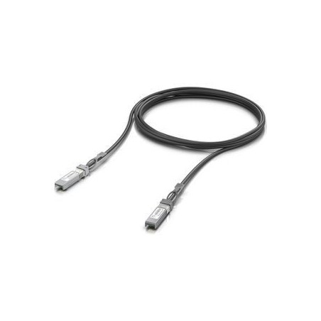 Ubiquiti 3m 25GBase-kabel - Direkte PSTN, Sort - Høj Kvalitet & Hurtig Dataoverførsel!