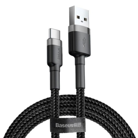 Baseus Cafule USB Type-C kabel 3m Sort Grå