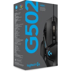 Køb Logitech Gaming Mouse G502 Hero - Optisk, Kabling, Sort | Perfekt til Gamere!