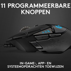 Køb Logitech Gaming Mouse G502 Hero - Optisk, Kabling, Sort | Perfekt til Gamere!
