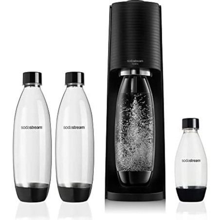 Sodastream Kulsyremaskine New Terra Mp Sort - Skab Sprudlende Drikke Med Stil!