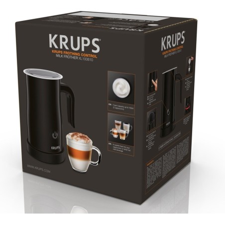 Krups Mlkeskummer Sort - Oplev Den Perfekte Kaffe med Elegant Design!