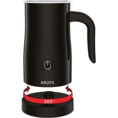 Krups Mlkeskummer Sort - Oplev Den Perfekte Kaffe med Elegant Design!