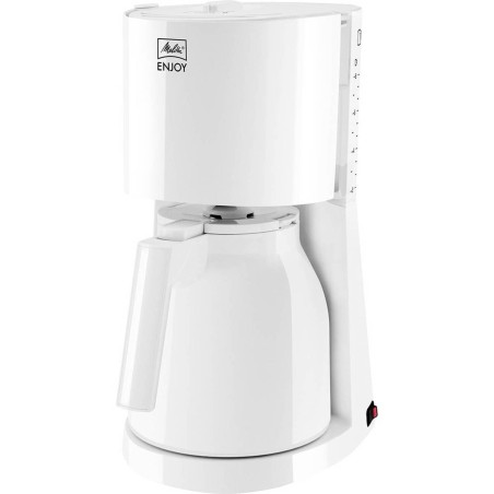 Melitta Enjoy Therm Kaffemaskine Hvid - Perfekt Kaffeoplevelse med Stil og Komfort!