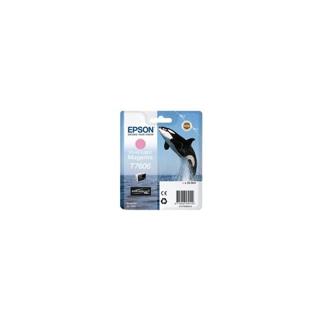 Epson T7606 Levende Lyserd Blk - Kvalitetsblæk til Fantastiske Print - Varenummer 8715946733753