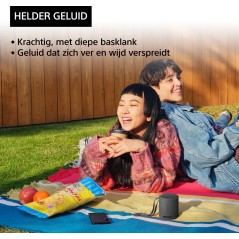 Sony SRS-XB100 Trådløs Bluetooth-Højttaler - Sort | Kraftfuld Lyd & Kompakt Design (Varenr. 4548736146129)