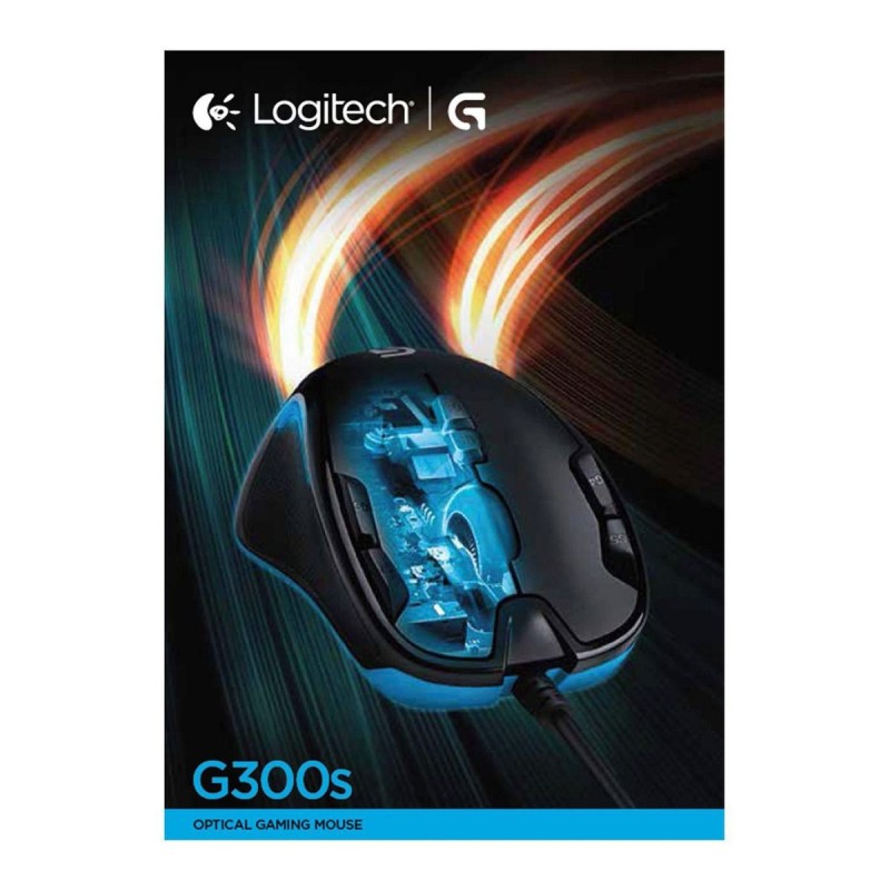 Logitech Gaming Mouse G300s Optisk Kabling Sort Blå Logitech Gaming Mouse G300s Optisk Kabling Sort Blå
