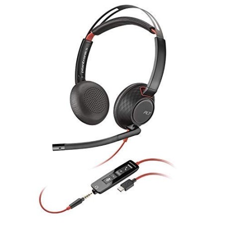 Poly - Plantronics Blackwire 5220 Kabling Headset Sort