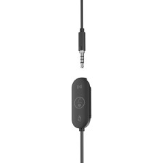 Logitech Zone Wired Earbuds Kabling Headset Sort