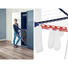 Leifheit Pegasus 180 Folding Drying Rack - Efficient, Space-Saving Laundry Solution