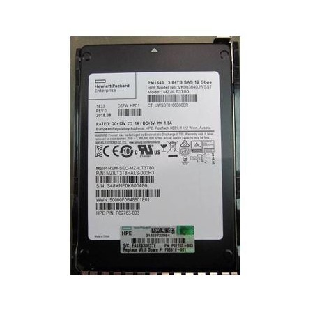 Hewlett Packard Enterprise 384TB SAS Solid State Drive - Hastighed, Pålidelighed og Ubegribelig Kapacitet - P08610-001