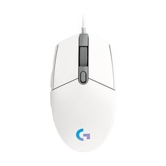 Logitech Gaming Mouse G102 LIGHTSYNC - Optisk Kabling i Hvid | Perfekt til gamere!