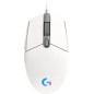 Logitech Gaming Mouse G102 LIGHTSYNC Optisk Kablet Hvid