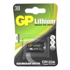 Køb GP Lithium Battery CR123A 3V - Holdbar 1-pack til pålidelig ydeevne! Varenummer: 4891199192043