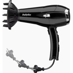 Babyliss Hårtørrer 2000W - Sammenklappelig med Ledningsopbevaring for Optimal Bekvemmelighed!