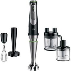 Braun Multiquick 9 MQ 9195XLI Stavblender - Premium Sortbørstet Rustfrit Stål til Perfekte Resultater!