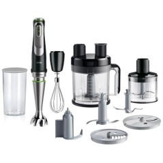 Braun Multiquick 9 MQ 9195XLI Stavblender - Premium Sortbørstet Rustfrit Stål til Perfekte Resultater!