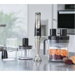 Braun Multiquick 9 MQ 9195XLI Stavblender - Premium Sortbørstet Rustfrit Stål til Perfekte Resultater!