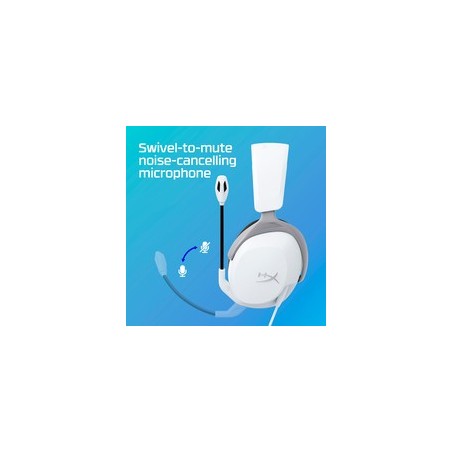"HyperX Cloud Stinger 2 Core Gaming Headset - PS White | Ultimativ Komfort og Lydkvalitet"