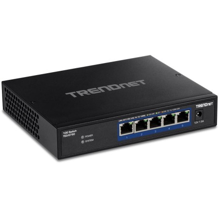 TRENDnet 5-Port 10G Switch - TEG-S750 | Lynhurtig netværksløsning til dit hjem eller kontor!