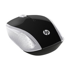 HP 200 Optisk Trådløs Mus - Elegant Sort/Sølv | Komfort og Præcision til Din Computeroplevelse