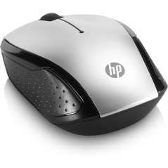 HP 200 Optisk Trådløs Mus - Elegant Sort/Sølv | Komfort og Præcision til Din Computeroplevelse