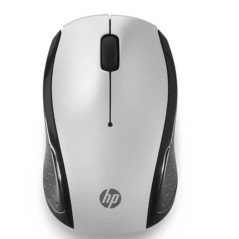 HP 200 Optisk Trådløs Mus - Elegant Sort/Sølv | Komfort og Præcision til Din Computeroplevelse