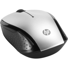 HP 200 Optisk Trådløs Mus - Elegant Sort/Sølv | Komfort og Præcision til Din Computeroplevelse