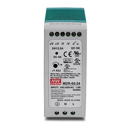 TRENDnet 24V 60W Output Industrial - Pålidelig Strømforsyning til Professionel Brug | TI-M6024