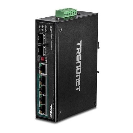 TRENDnet 6-port Hardened Industrial Switch - Pålidelig Netværksløsning til Krævende Miljøer | TI-PG62