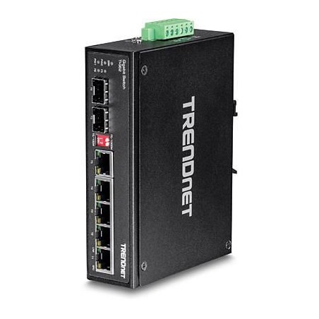 TRENDnet 6-Port Hardened Industrial Switch TI-G62 - Pålidelig Netværksløsning til Krævende Miljøer!