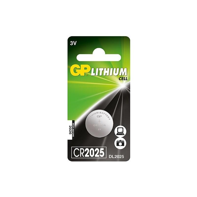 GP LITHIUM BUTTON CELL CR2025 GP LITHIUM BUTTON CELL CR2025