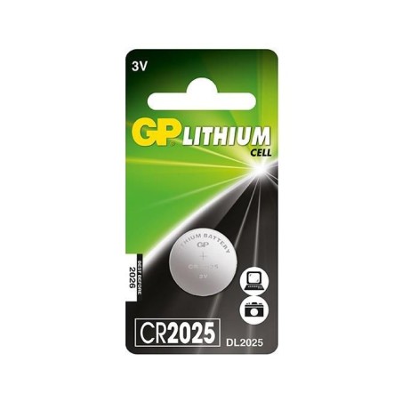GP LITHIUM BUTTON CELL CR2025 - Langtidsholdbar, Pålidelig Batteri til Alle Dine Enheder - Varenummer 2183
