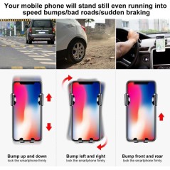 Køb Baseus Gravity Bilholder til Telefon - Elegant og Praktisk Sort Design!