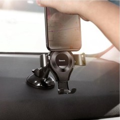 Køb Baseus Gravity Bilholder til Telefon - Elegant og Praktisk Sort Design!