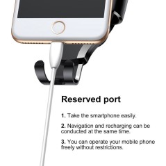 Køb Baseus Gravity Bilholder til Telefon - Elegant og Praktisk Sort Design!