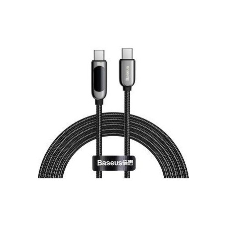 Kabel USB-C til USB-C Baseus Display 100W 2m - Hurtig opladning & høj kvalitet!